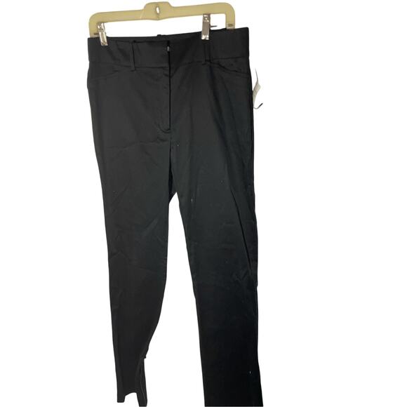 NWT Zara Women's Cotton Black MidRise Career Wear Dress Slacks Sz 10 Business - Picture 1 of 7